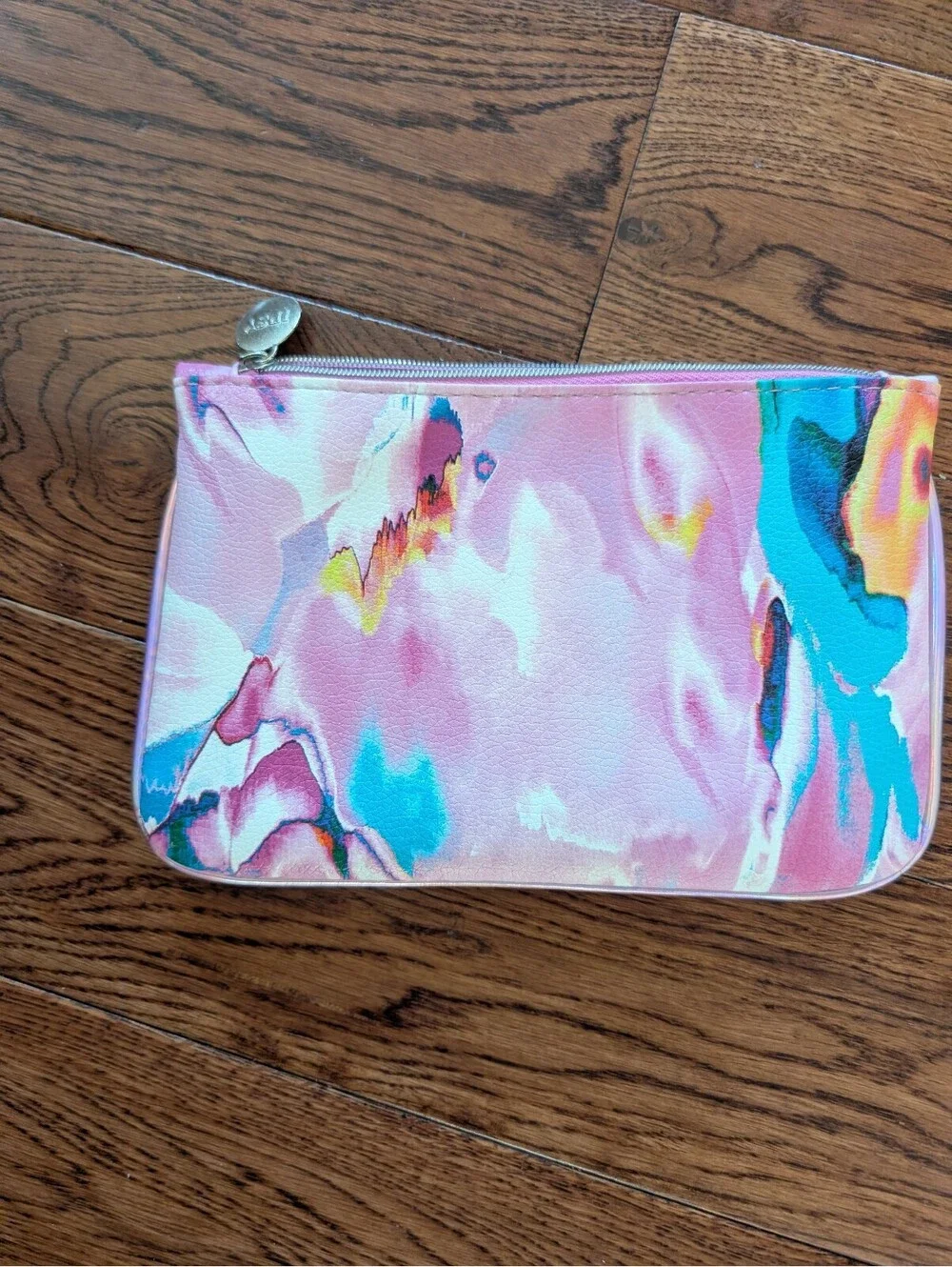 Ipsy Watercolor Zip Cosmetics Bag 7.5